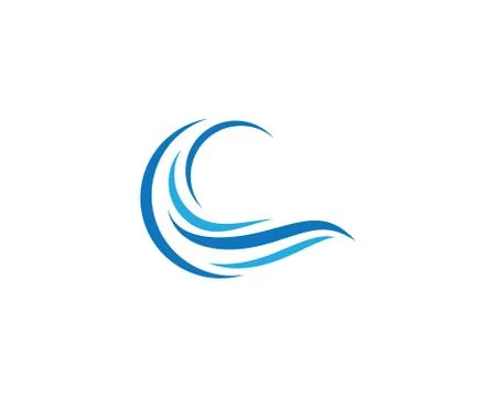 Water wave vector icon Stock Illustration
