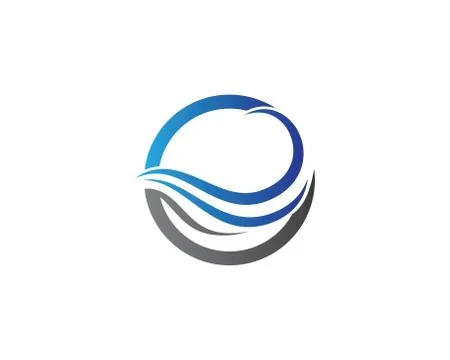 Water wave vector icon Stock Illustration
