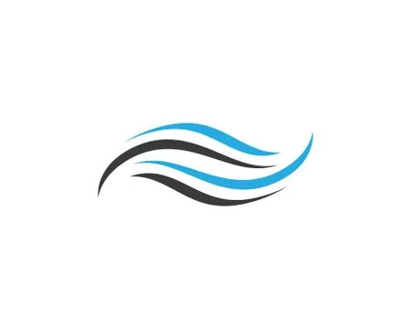 Water wave vector icon Stock Illustration