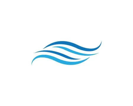 Water wave vector icon Stock Illustration