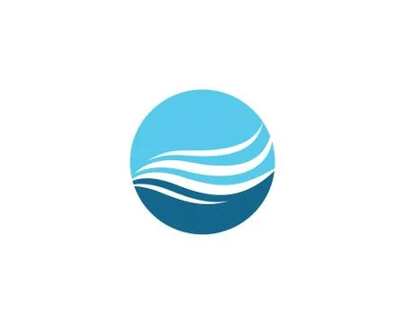 Water wave vector icon Stock Illustration