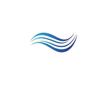Water wave vector icon Stock Illustration