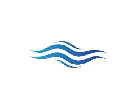 Water wave vector icon illustration Stock Illustration