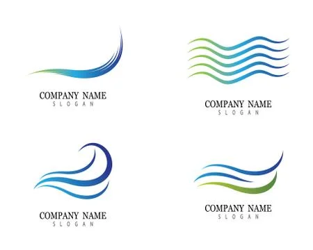 Water wave vector icon illustration Stock Illustration
