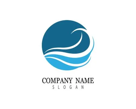Water wave vector icon illustration Stock Illustration
