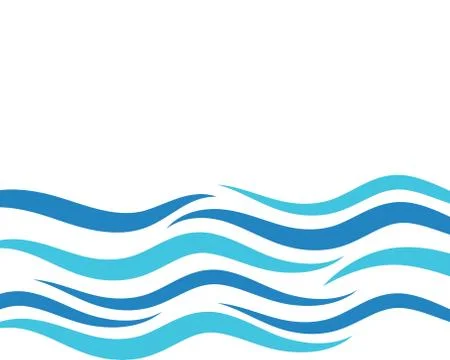 Water wave vector illustration design Stock Illustration