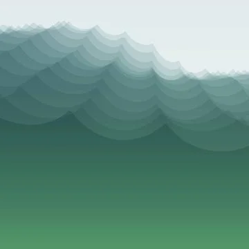 Water Wave. Vector Illustration For Your Design. Water Wave. Vector Illust... 스톡 사진