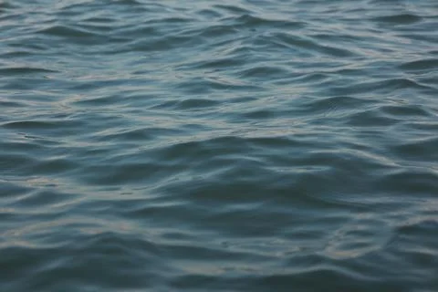 Water waves background, blue sea wave Stock Photos