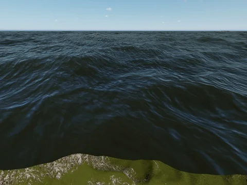 Water waves close shot Stock Footage 81160072