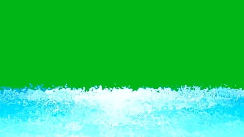 Water waves green screen motion graphics | Stock Video | Pond5