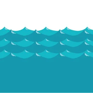 Water Waves Illustrazione stock