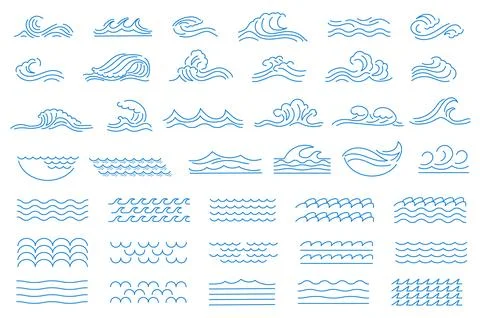 Water Waves Stock Illustration