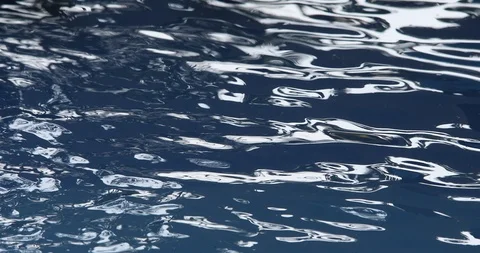 Water Waves in Moonlight Video stock 99103634