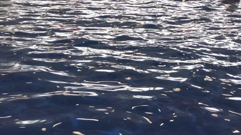 Water waves reflection on a sunny day Video stock 104103157