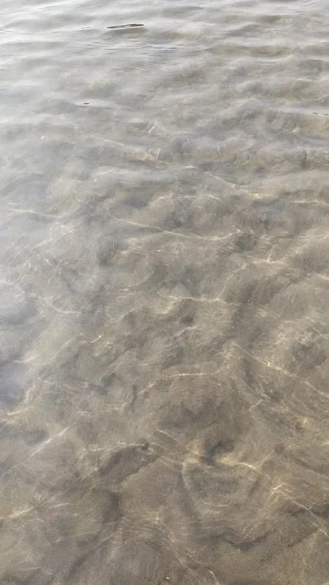 Water waves sand transparent Video stock 152084699
