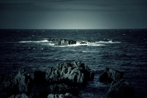 Water waves in the sea Stock Photos