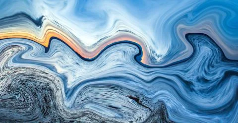 Water way liquid surface fluid. marble backdrop grunge blue color texture Stock Illustration