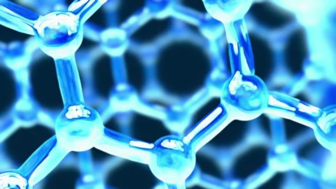 Water web, hexagonal mesh, slow motion science background Stock Footage 262691584