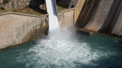 Water Weir Stock Footage 121977626