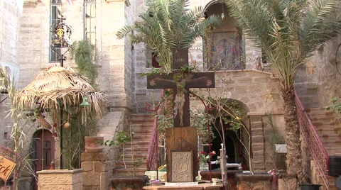 Water well in memory of Lion elder Gerasimos Stock Footage 51333711