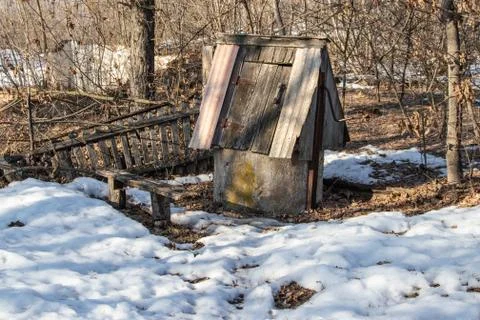 Water well old rustic. Stock Photos