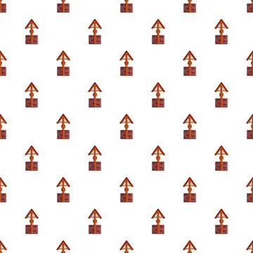 Water well repeating pattern for rural clean resource design Stock Illustration