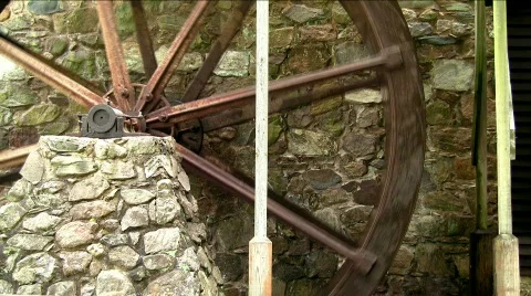 Water wheel close up Stock Footage 491640