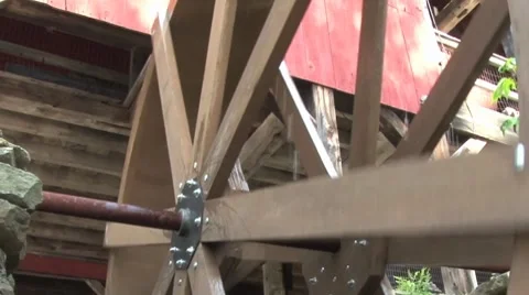 Water Wheel Close Up 스톡 동영상 8601081