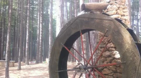 Water wheel close up Vídeos de archivo 12377974