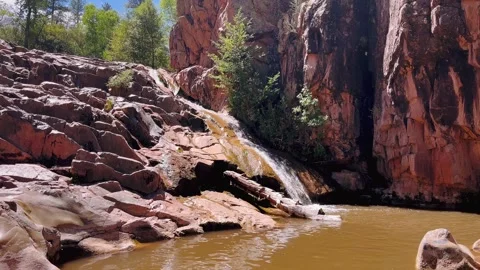 Water Wheel Falls Trail Video stock 317570342