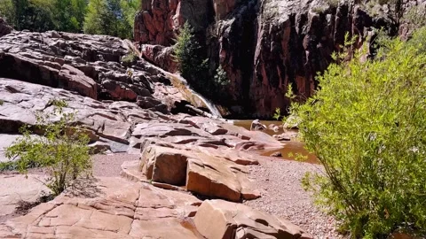 Water Wheel Falls Trail Video stock 317570352