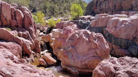Water Wheel Falls Trail Video stock 317570374