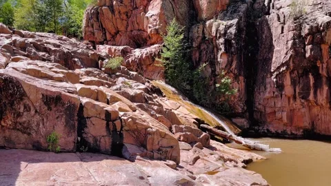 Water Wheel Falls Trail Video stock 317570404