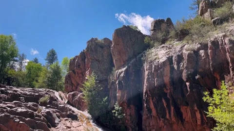 Water Wheel Falls Trail Video stock 317570405