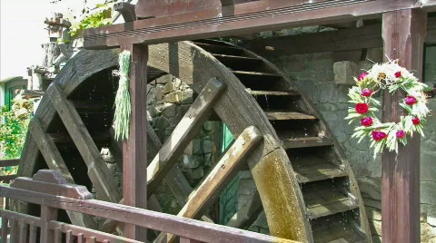 Water wheel Stock Footage 448810