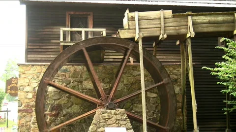 Water wheel  Stock Footage 491642