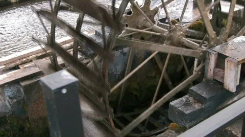 Water Wheel  Stock Footage 830293