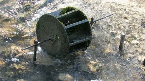 Water wheel Stock Footage 11843674