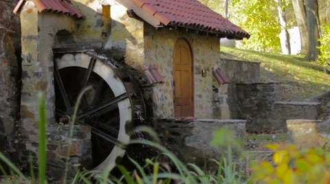 Water Wheel Stock Footage 57456359