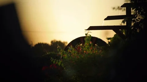 Water Wheel Stock Footage 129625844