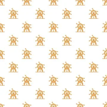 Water wheel pattern on white background seamless texture Stock Illustration