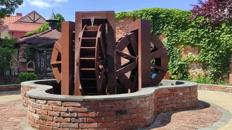 Water wheels. Stock Footage 250102375