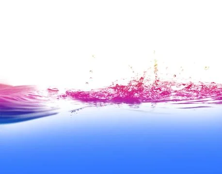 Water on the white background Stock-Fotos
