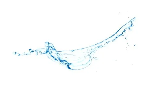 Water on a white background Stock Photos