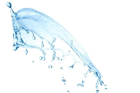 Water on a white background Stock Photos
