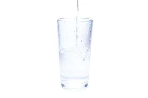 Water on white background Stock Photos