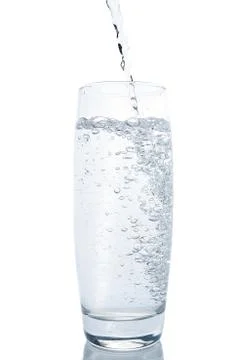 Water on white background Stock Photos
