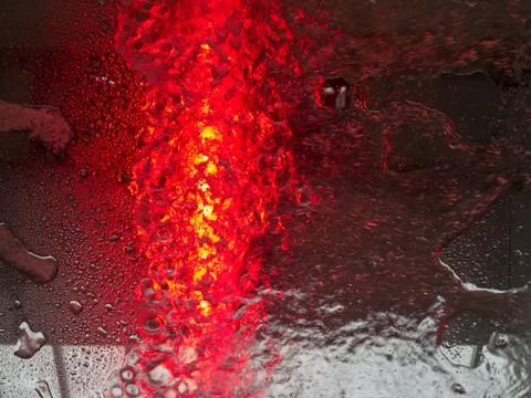 Water on a windshield Stock Photos