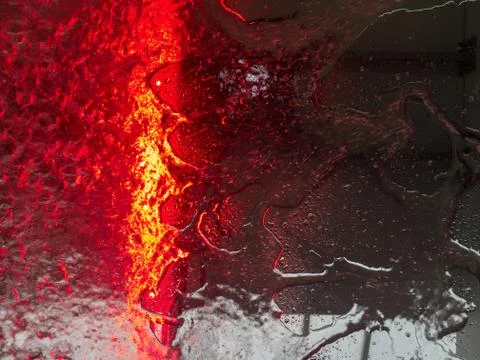 Water on a windshield Stock Photos