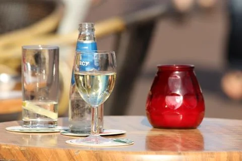 Water &amp; Wine Stock Photos